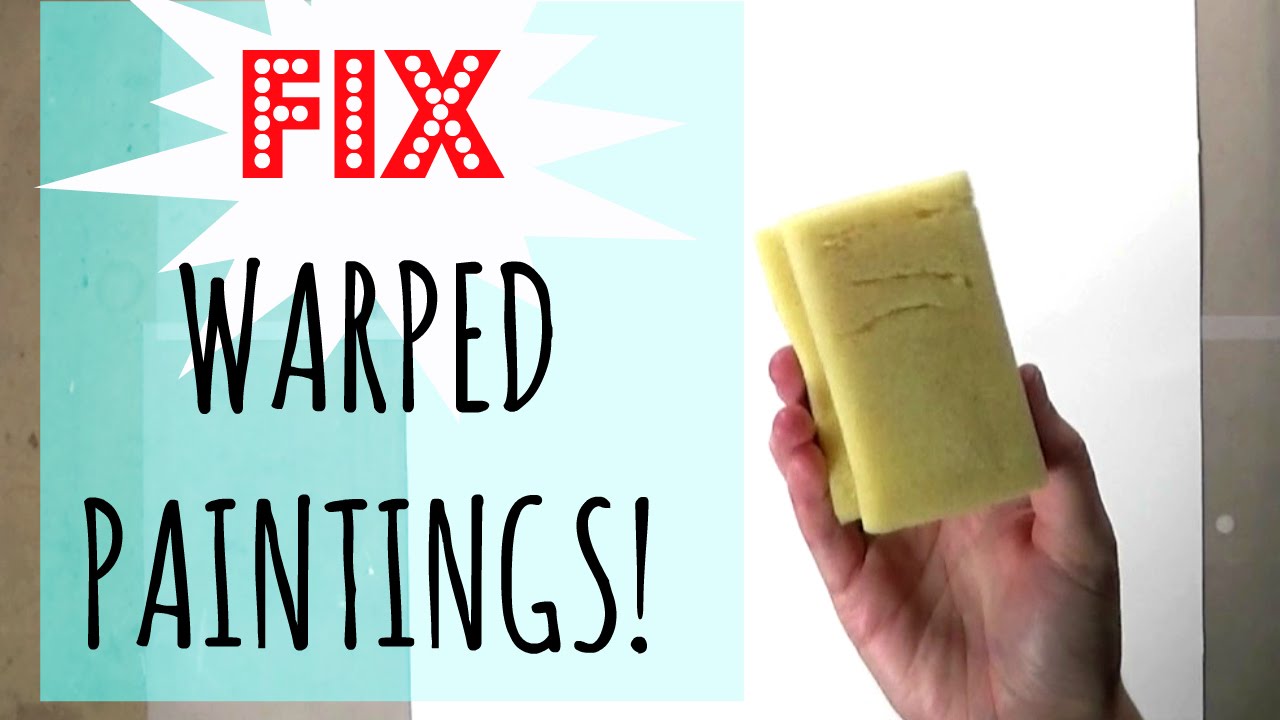 Fix For Warped Paintings : How to flatten warped, buckled & bumpy watercolour paintings