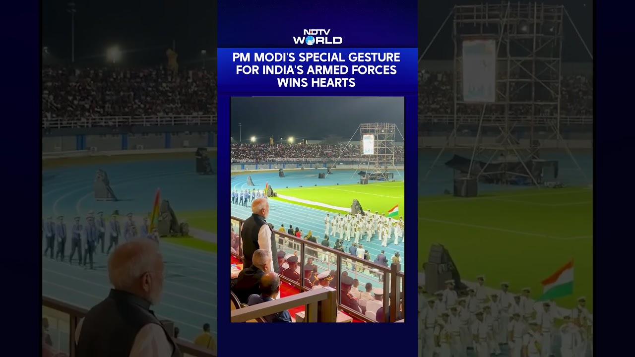 PM Modi Stands For Indian Contingent At Seychelles National Day Parade