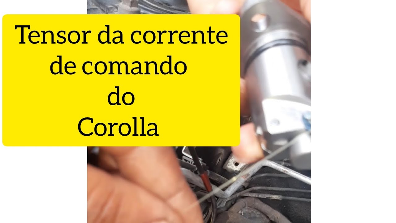 Montando Tensor da corrente de comando do corolla 1.6 16v