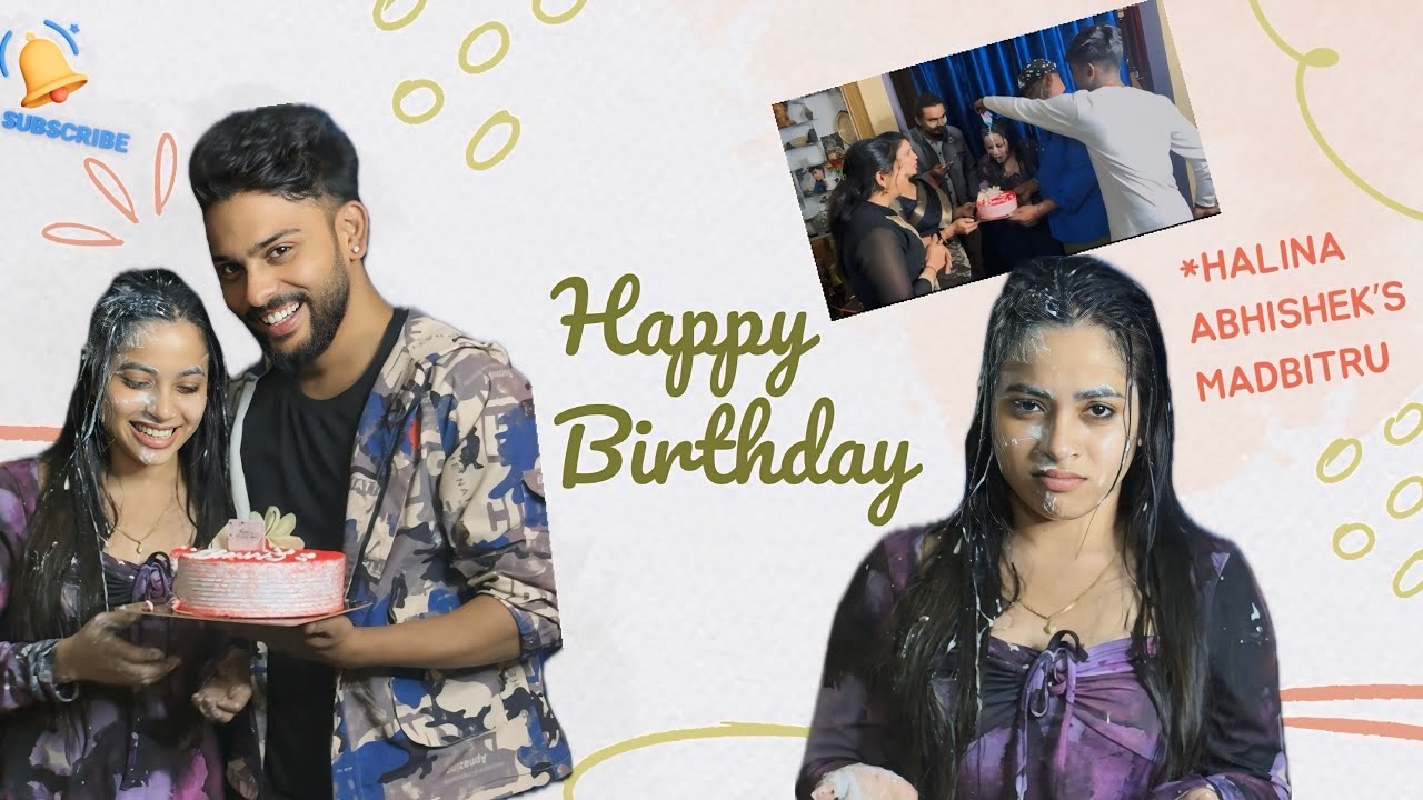 Halina Abhishekha Madbitru..Birthday Hingu Madthara..😳🙆‍♀️ @sannumunnu  #birthdayvlog  #sannumunnu 