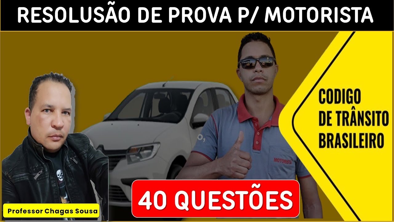 QUESTÕES ESPECÍFICAS DA PROVA P/ MOTORISTA DE VEÍCULOS LEVES(Concursos Públicos)Prof.  Chagas Sousa