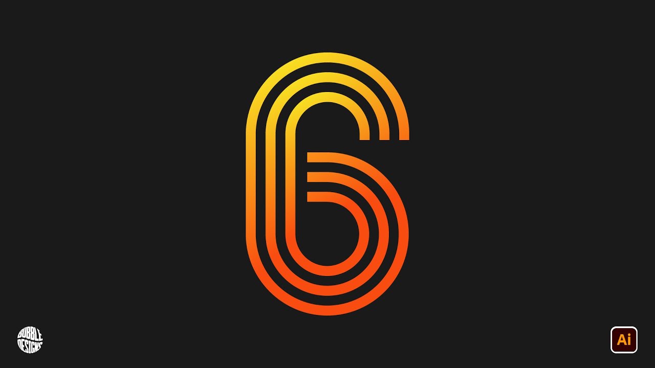 Create Line-Style Numbers in Adobe Illustrator Fast and Easy