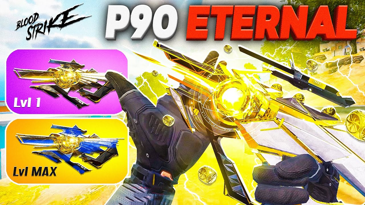 MAXED Level 6 Eternal EMPYREAN P90 Skin in Blood Strike | Cost & Showcase