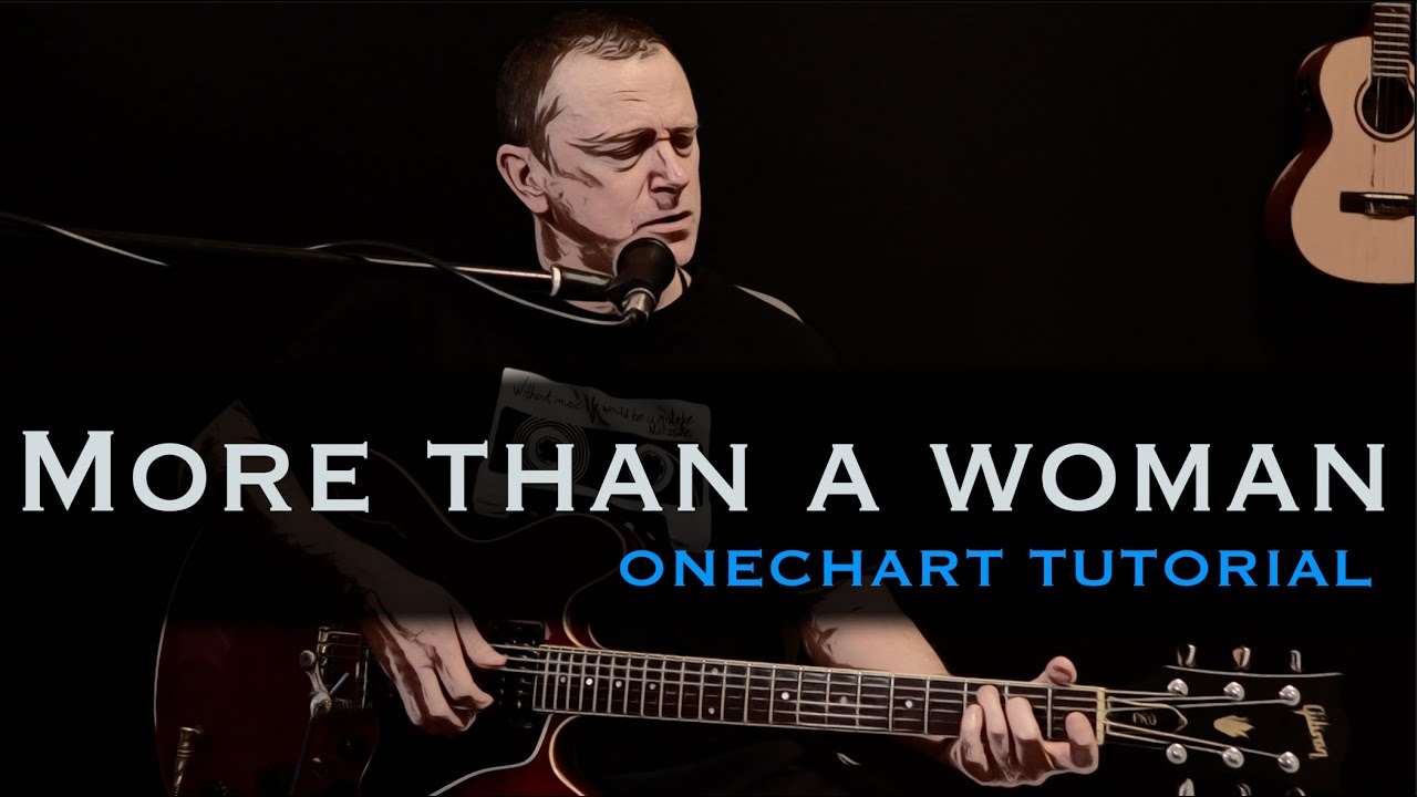 More than a woman The Bee Gees guitar lesson tutorial [free tab]