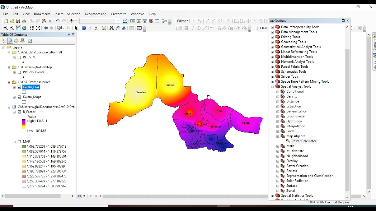 Creating Rainfall and  Rainfall Erosivity map (R-Factor) using #ArcGIS #foryou #youtube #facts