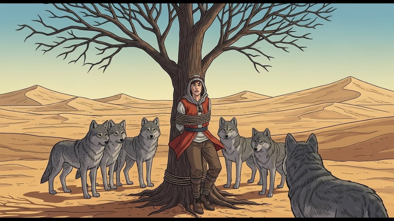 القصة المثيرة، حكاية الفتى اليتيم الذي قيده عمه لتأكله الذئاب… لكن ما حدث بعده لا يُصدق!