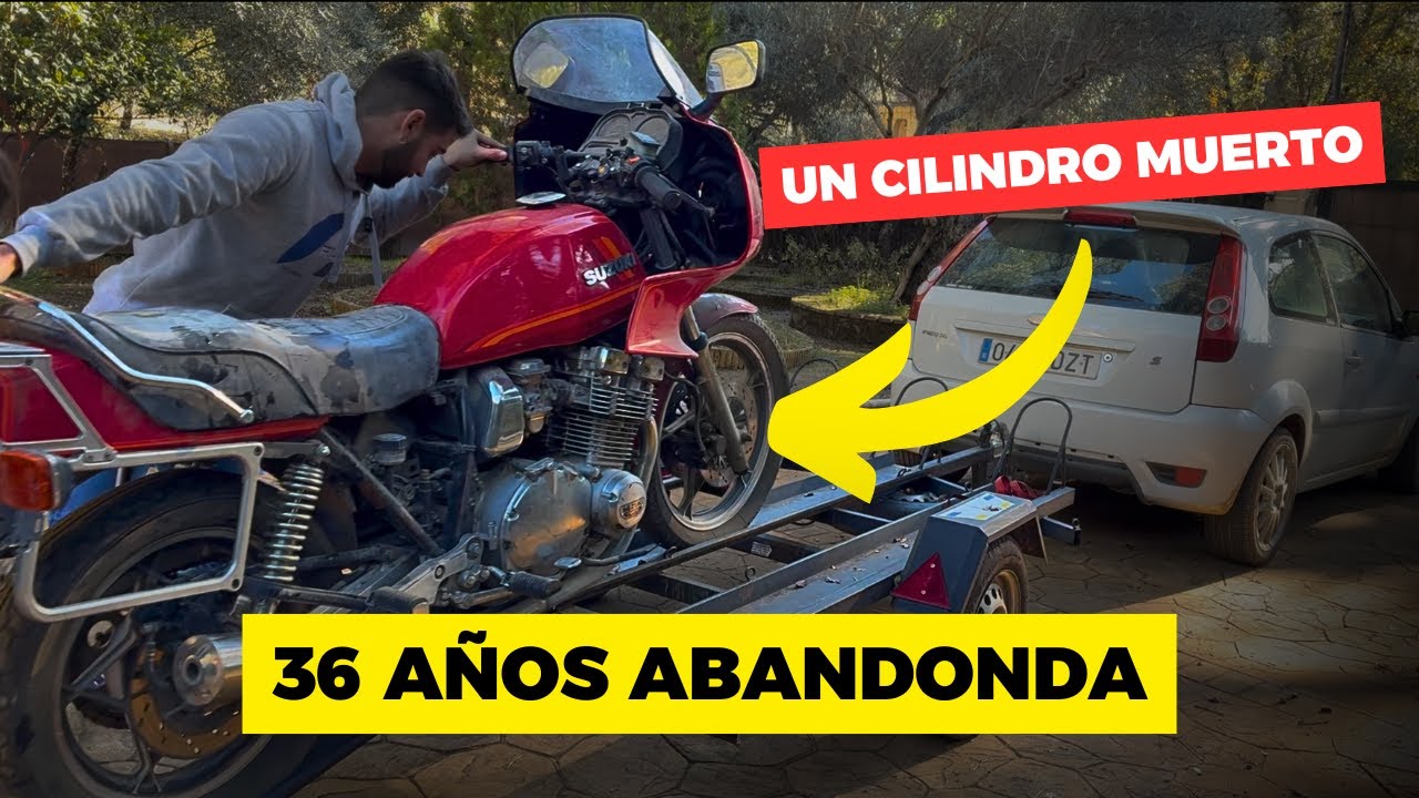Tras 36 años parada… esta GSX 1100 vuelve a la vida