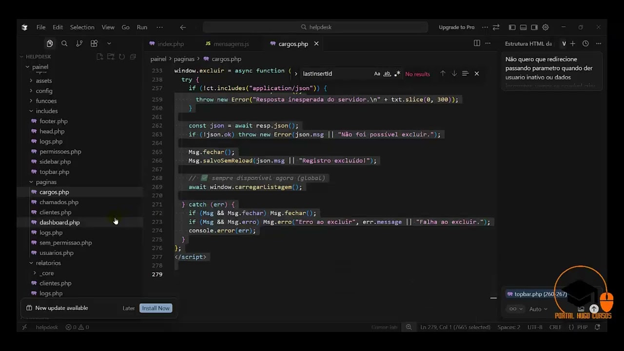 Desenvolvendo Sistemas com IA - Aula 03 - Criando os menus - Módulo 06