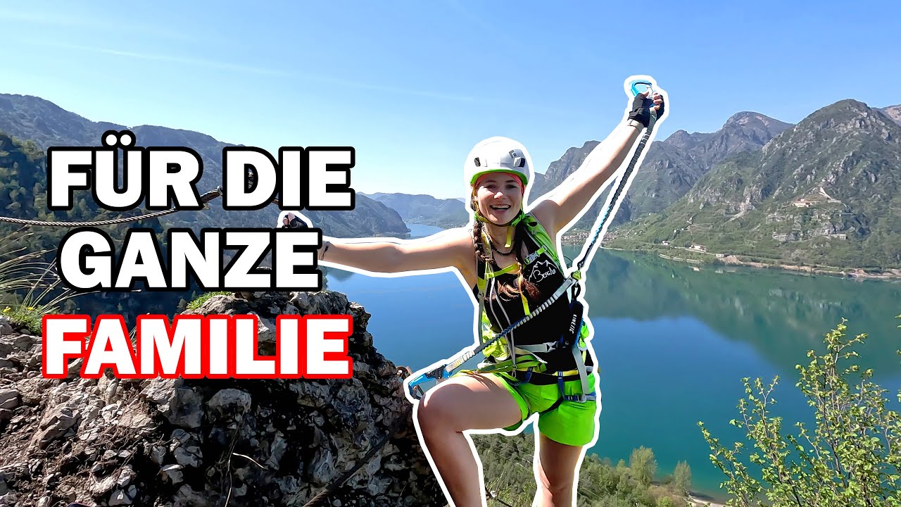 Leichter Klettersteig am See. Via Ferrata Sasse am Idrosee