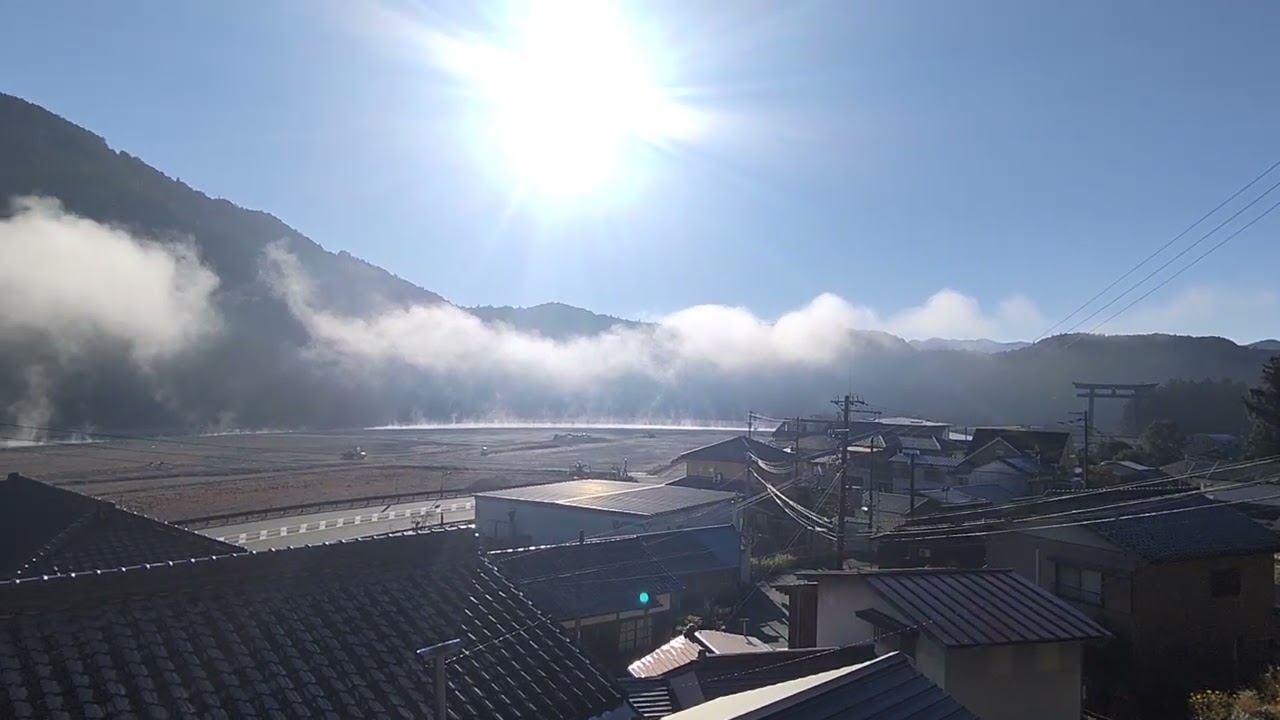 ゲストルームYupi 朝の景色 2025/12/6