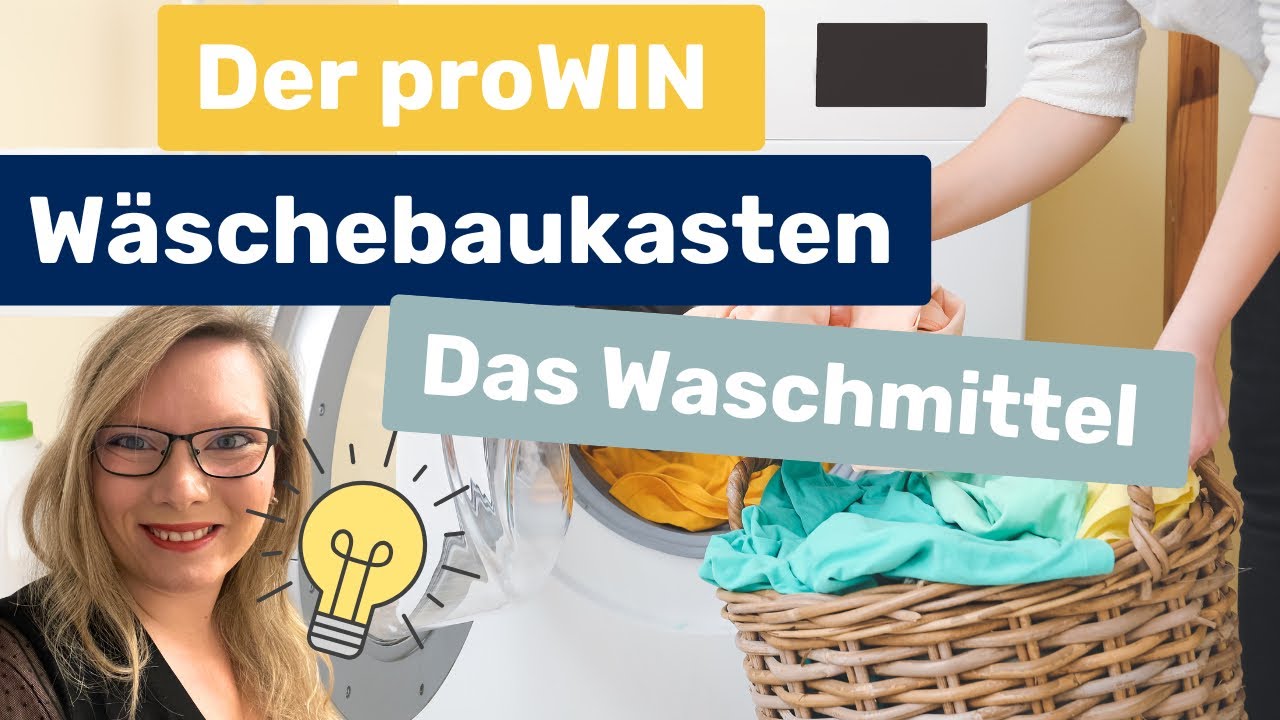 proWIN Wäschebaukasten - das Waschmittel erklärt