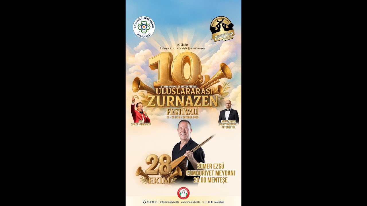 MUĞLA 10. ULUSLARARASI ZURNAZEN FESTİVALİ  | CANLI