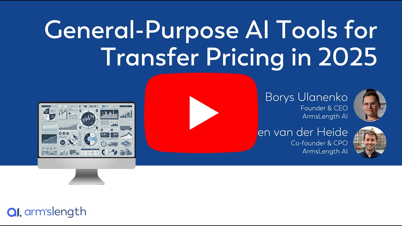General-Purpose AI Tools for Transfer Pricing in 2025 | Webinar