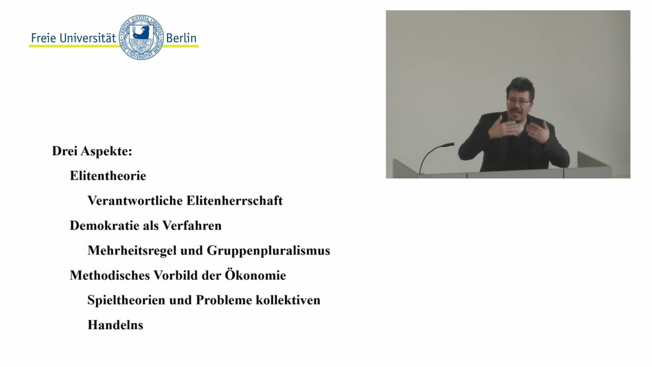 Realistische Theorien der Demokratie + Republikanismus VL 4 Moderne politische Theorie |Prof. Ladwig