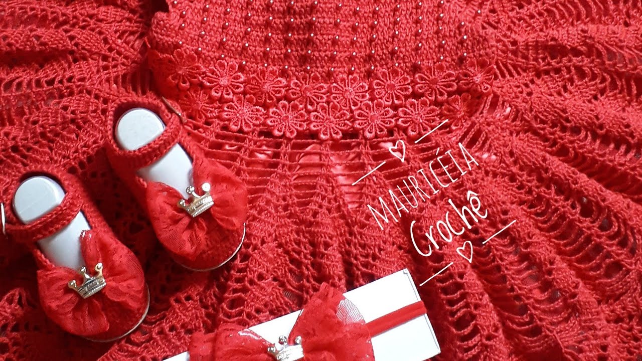 vestido de crochê festa saia parte 1 😍🌺😍