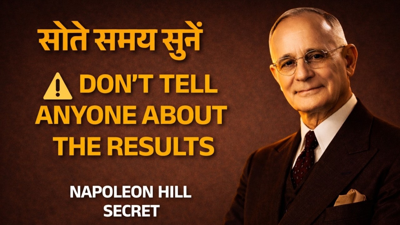 सोते समय यह सुनो और किसी को नतीजों के बारे में मत बताना | Napoleon Hill