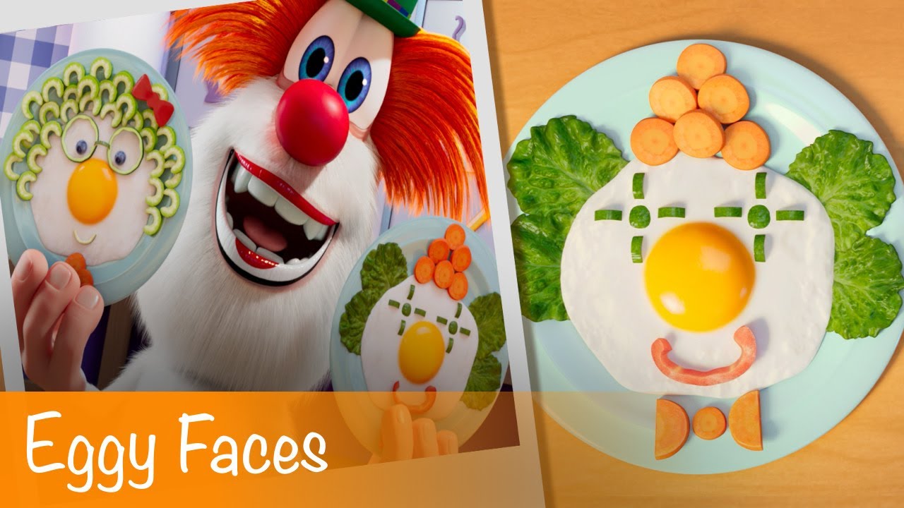 Booba - Food Puzzle: Eggy Faces - Episode 4 - Cartoon for kids