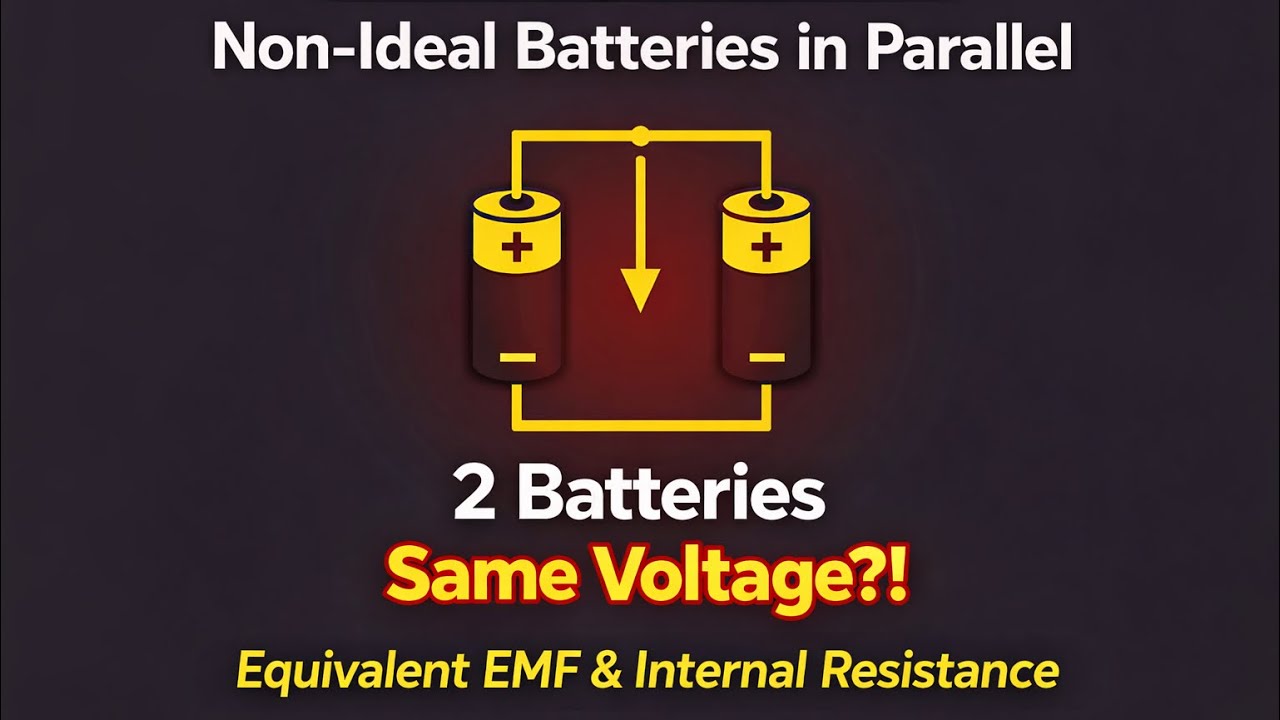 Jee pyq ~ Non ideal Parallel batteries equivalent emf : JEE’s favorite trick question . 