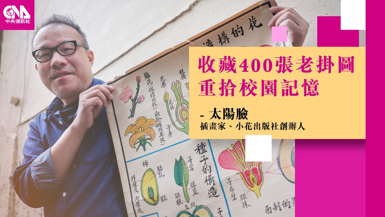 25年收藏400張老掛圖　插畫家太陽臉推新書 Feat. 太陽臉｜文化普拉斯