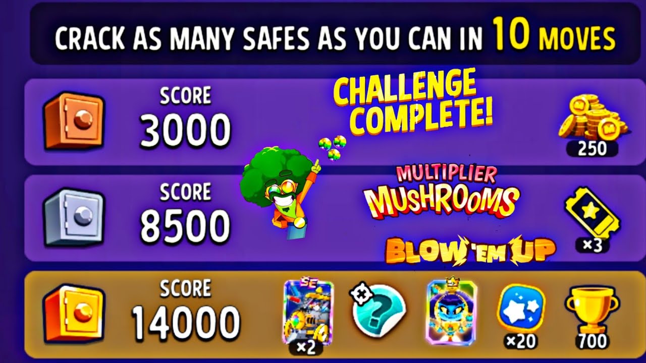solo challenge multiplier mushroom blow em up perfect heist (14000) score solo challenge .