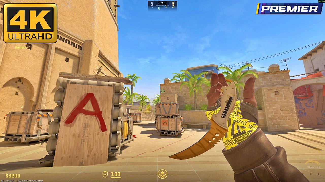 Counter Strike 2 | Mirage | Full 4K Gameplay | Premier