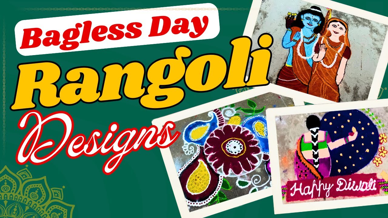 Bagless Day Activity II Rangoli Design II Activity for  6 to 8 Classes #beingkvian #baglessday