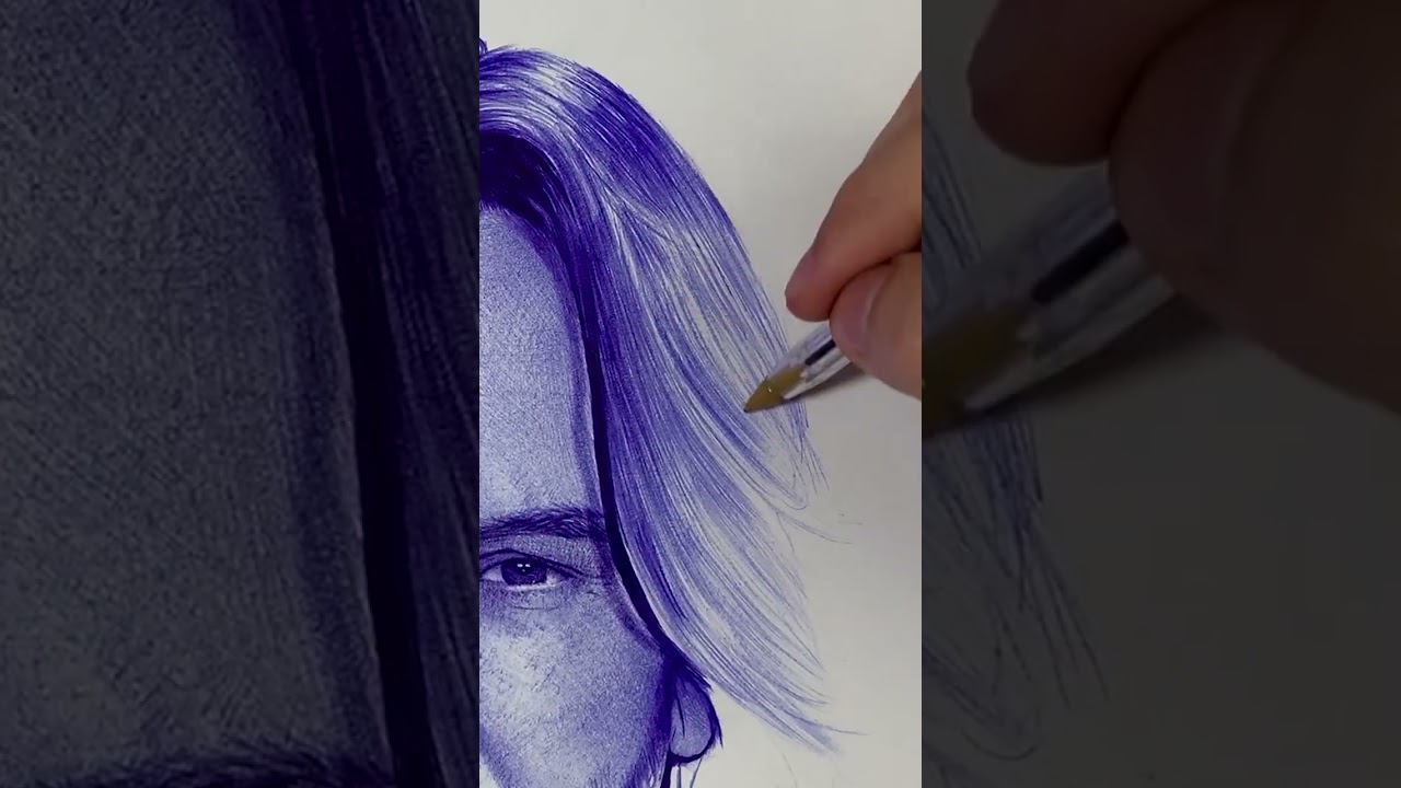DIBUJANDO solo con un LAPICERO/ Bol&iacute;grafo