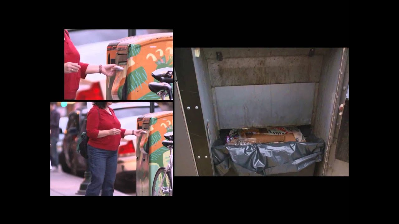 BigBelly Solar Compactor in Action