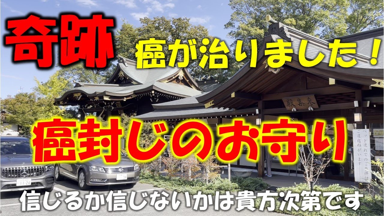 母親が子宮頸がんと宣告され、自分は癌封じのお守りを手渡した。奇跡は起きた。感謝の気持ちを込めて神社に母親と返納に行ってきました。