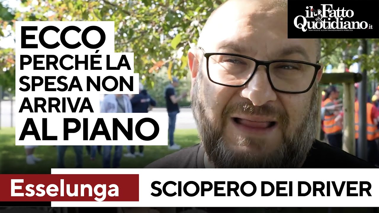 Scarsa sicurezza e lavoro non pagato, in sciopero i driver che consegnano per Esselunga