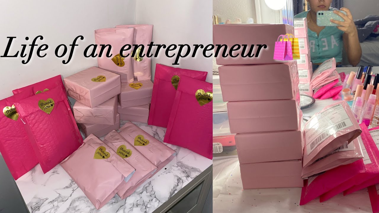 HOW I PACKAGE & SHIP MY ORDERS AT HOME, SMALL BUSINESS 🛍😍