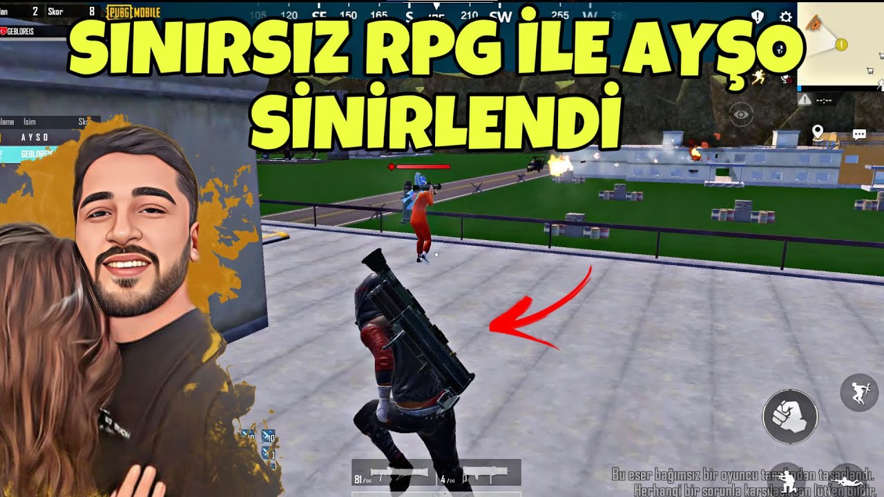 HİLELİ RPG HARİTASINDA ÇAKTIRMADAN OYNADIM, PASTIRMALI PİDE KAZANDIM! -PUBG MOBİLE