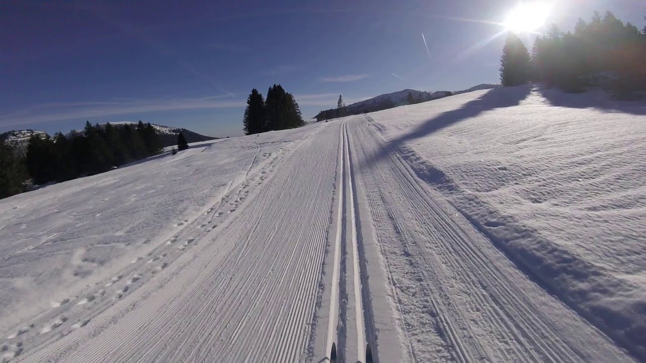 Un assaggio di sci di fondo, Passo Coe. Circa 1650m, -3°C