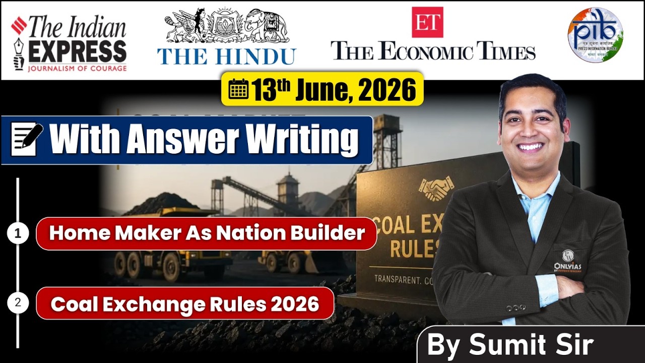 13 June, 2026 Editorial Discussion | Home Maker As home builder, Coal Exchange rules
