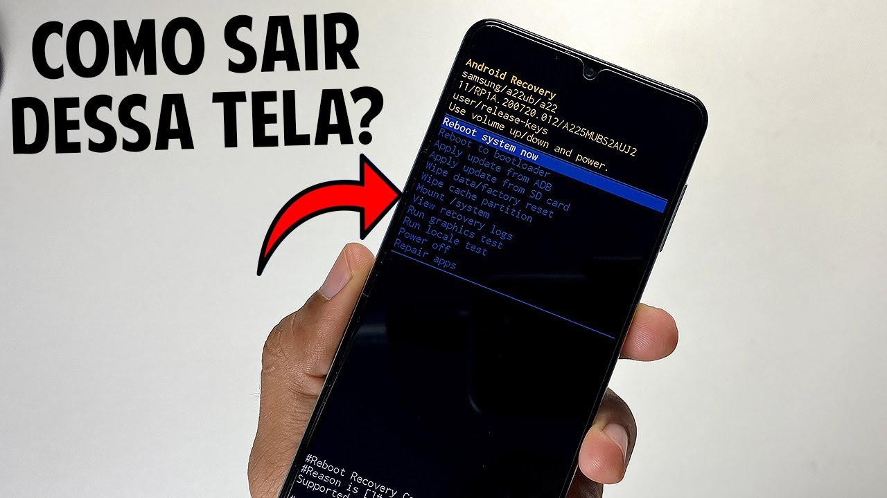 Como sair da tela ANDROID RECOVERY de qualquer celular Samsung