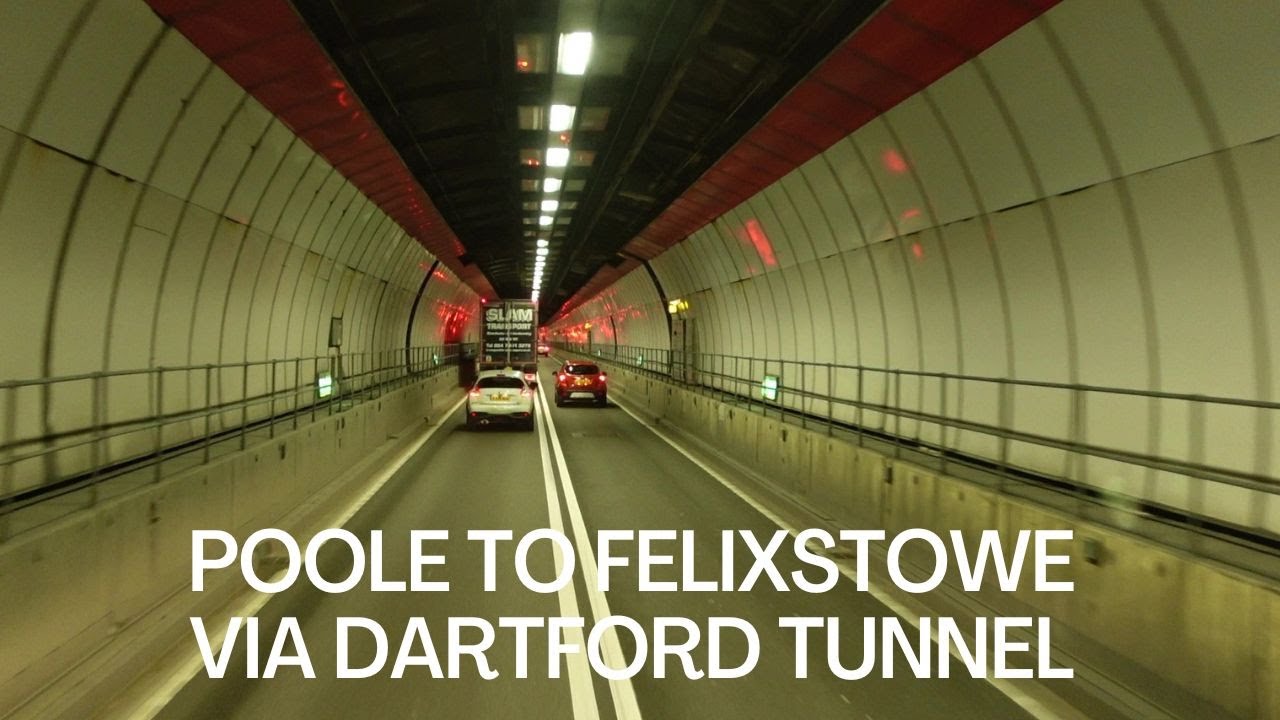 Poole To Felixstowe Via M25 Dartford Tunnel - HGV Container Truck Driving POV Cab View Video