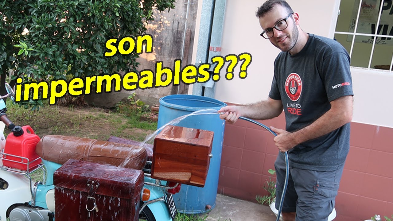 Prueba de impermeabilidad en ALFORJAS y BAÚL 💦😬🤣