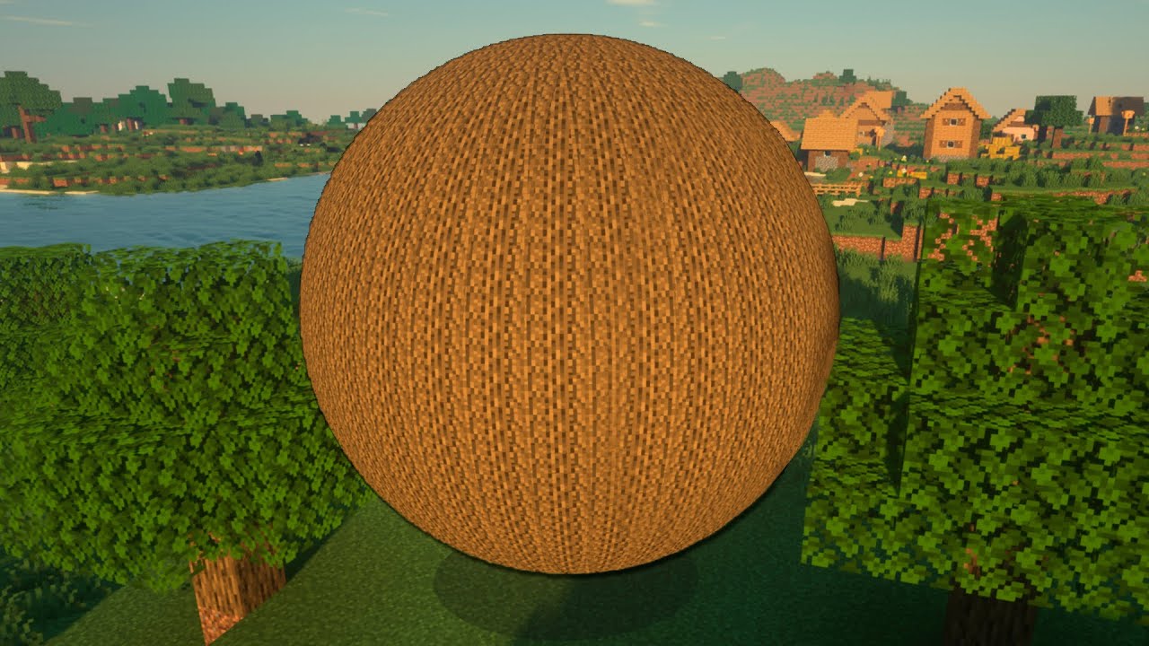 eu fiz uma ESFÉRA no minecraft VANILA!