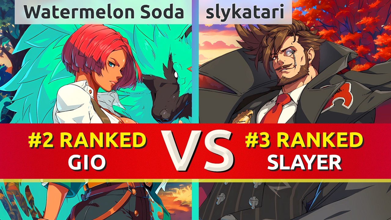 GGST ▰ Watermelon Soda (#2 Ranked Giovanna) vs slykatari (#3 Ranked Slayer). High Level Gameplay