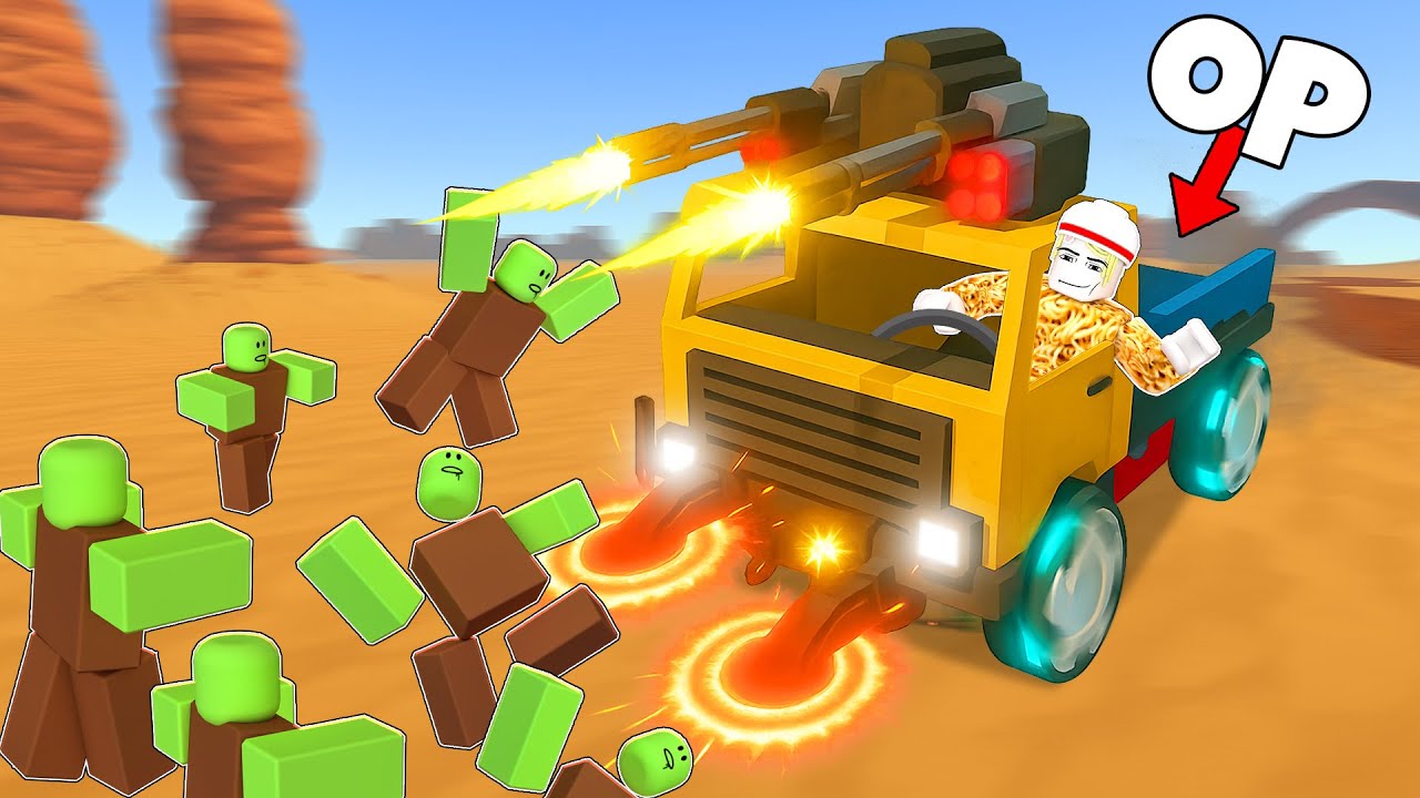 Строим самый OP-грузовик в Mad Road от Roblox...