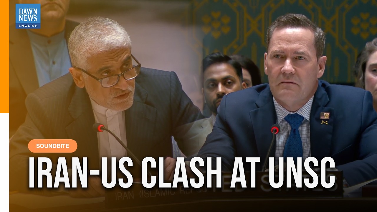 Iran and US Clash at UN Security Council as Pakistan Defends Peace Talks | Dawn News English