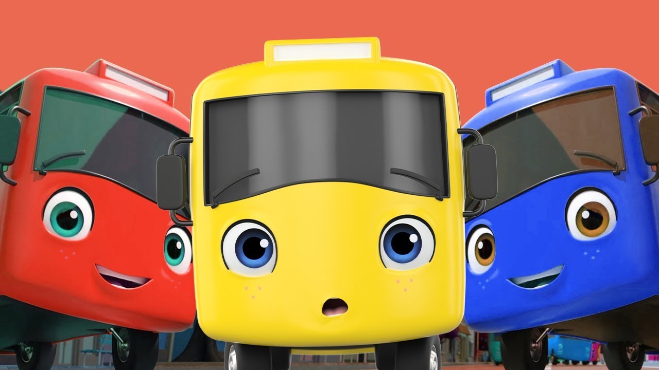 10 Little Buses Song! | Baby Cartoons - Kids Sing Alongs | Moonbug