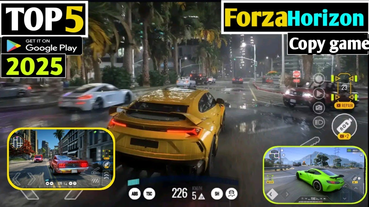 Top 5 Forza horizon 5 copy games for android - best Forza horizon gameplay android