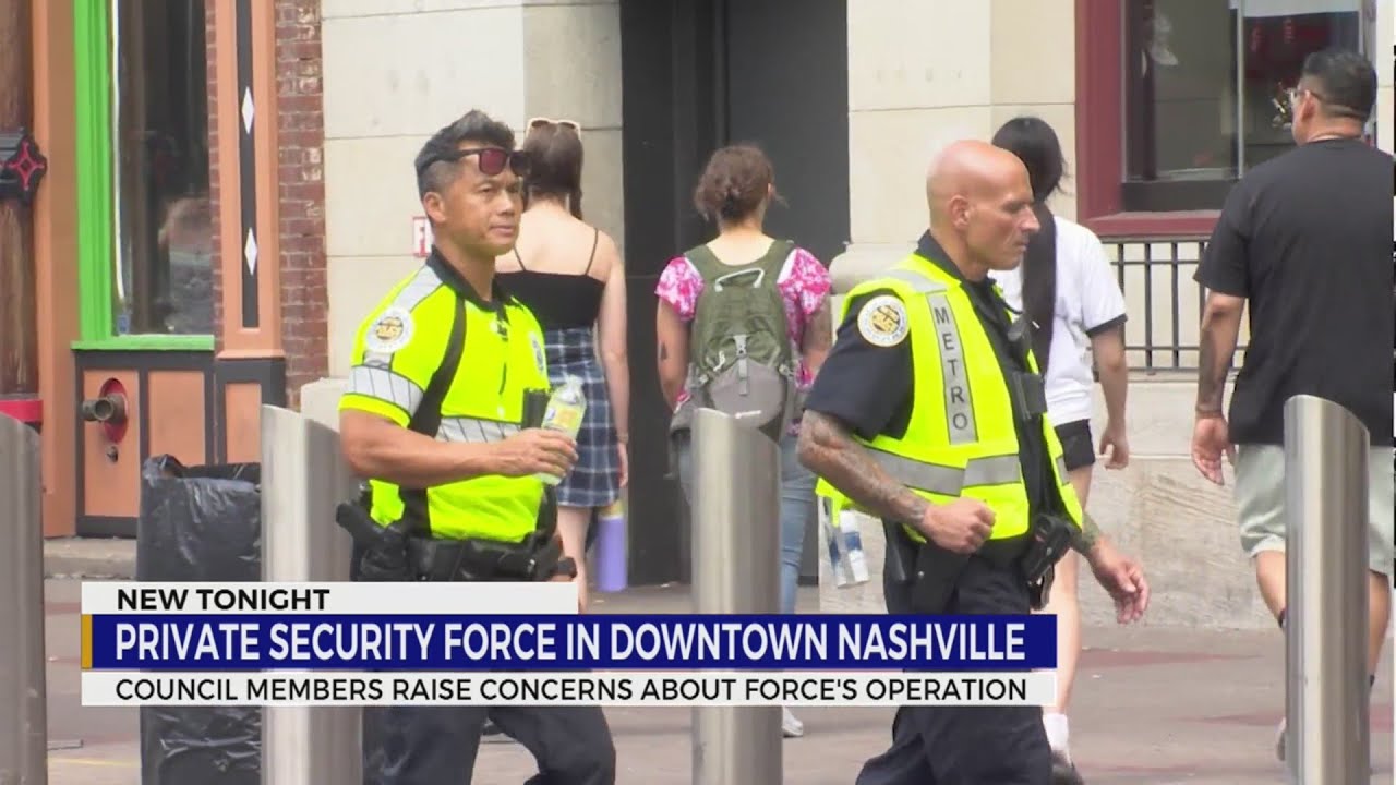 Private security force in Downtown Nashville