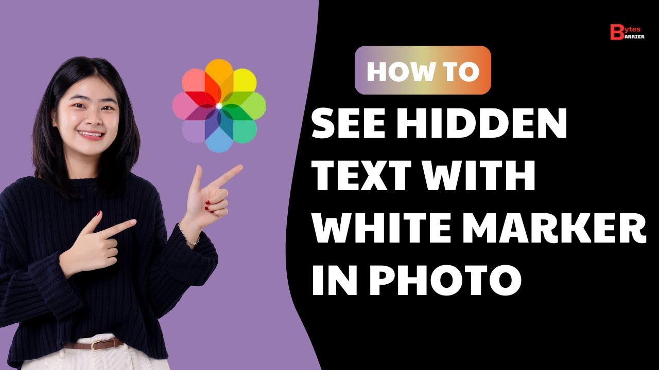 How To See Hidden Text with White Marker In Photo 2025