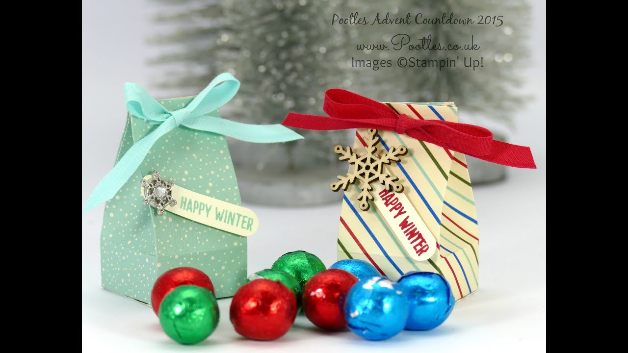 Pootles Advent Countdown #14 Mini Box for Chocolate Balls Tutorial