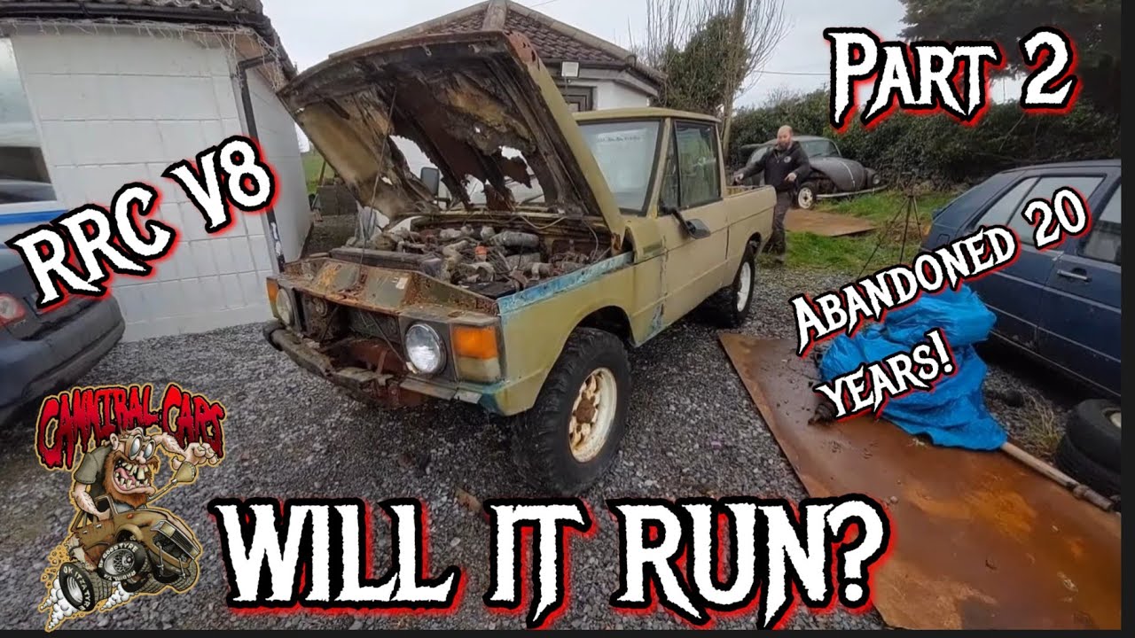 PART 2!  Will it run? Range Rover Classic pickup! parked over 20 years! V8 POWER!