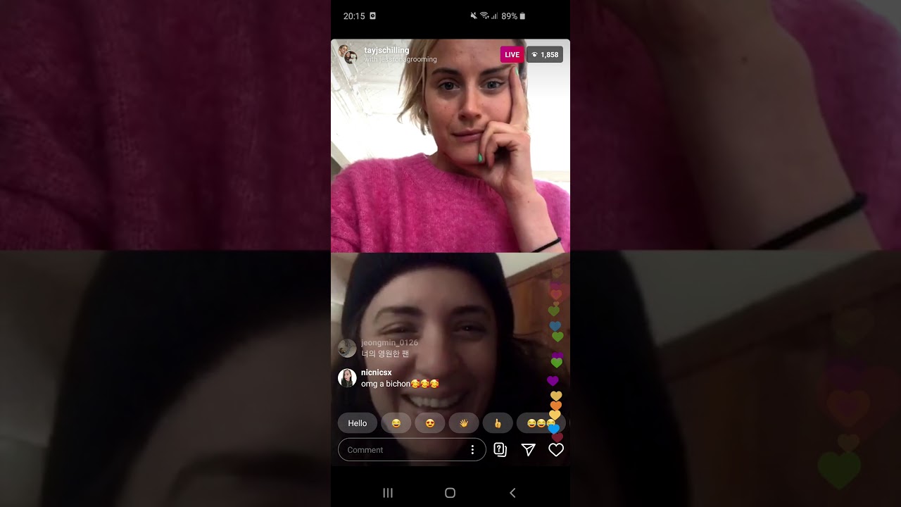 Taylor Schilling InstagramLive 17th April 2020 pt1