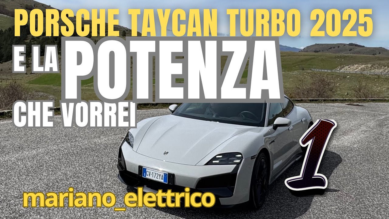 L’ELETTRICA che NON ne ha mai ABBASTANZA / I miei 500 km / PORSCHE TAYCAN Turbo 2025 - PARTE 1