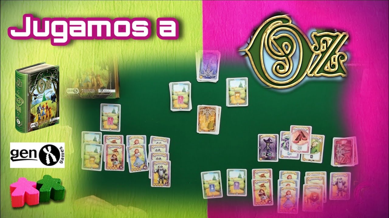 Oz. Partida a 2 jugadores explicando cómo se juega